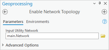 Input Utility Network parameter