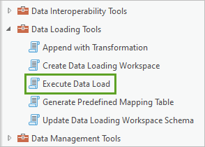 Execute Data Load tool