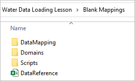 Blank Mappings folder