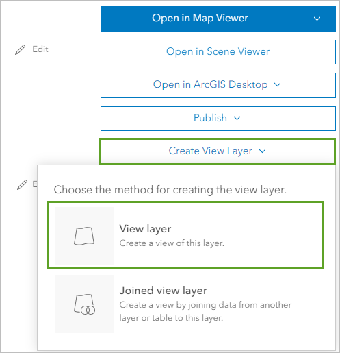View layer option under Create View Layer