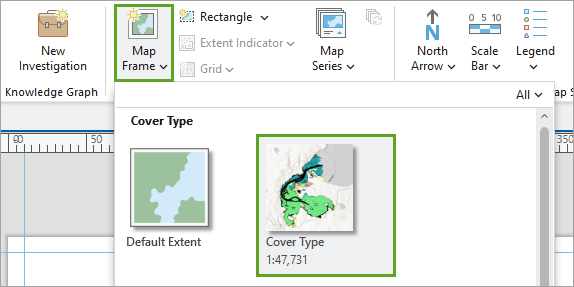 Cover Type in the Map Frame gallery