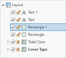Rectangle 1 element in the Contents pane