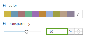 Transparency slider at 60 percent