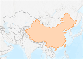 Only China on the map