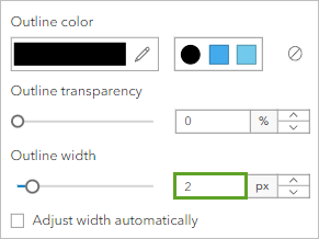 Change outline width