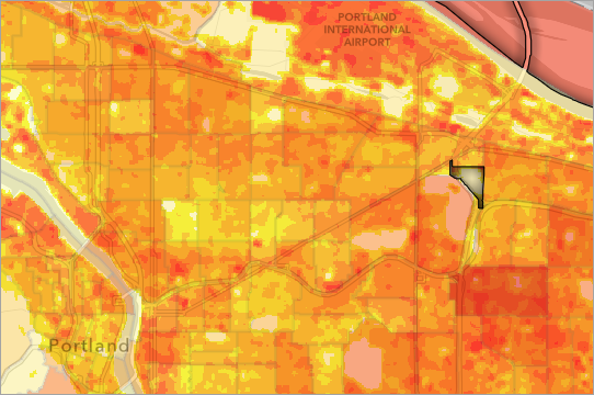 Map with multiply blend mode applied