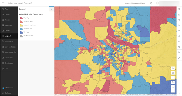 Web map opens in Map Viewer