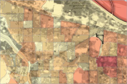 Grayscale effect on the map