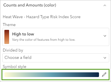 Symbol style in the Styles pane