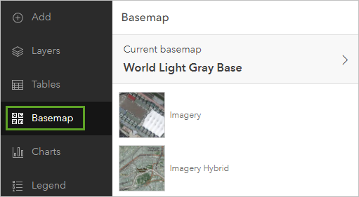 Basemap pane