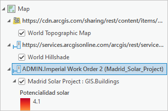 Data source set to the Imperial Work Order 2 version in the Contents pane