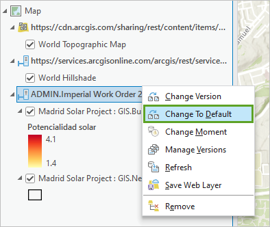 Change To Default option in the data source's context menu