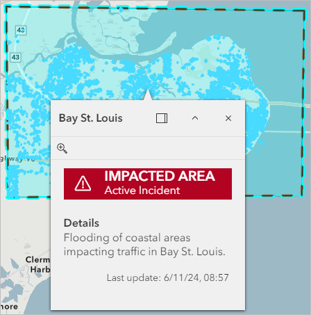 Structures area added for the impacted area.