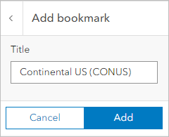 You can type a title of the bookmark and add it.