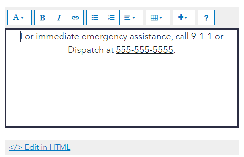 Boilerplate text for phone numbers should be replaced.