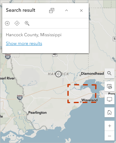 Hancock County, Mississippi, extent