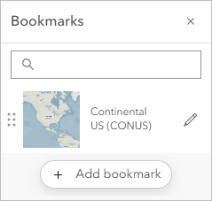 The bookmark appears on the Bookmarks pane.