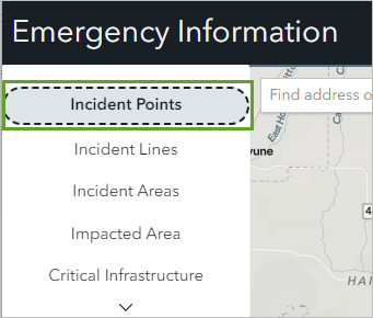 Incident Points layer is selected.