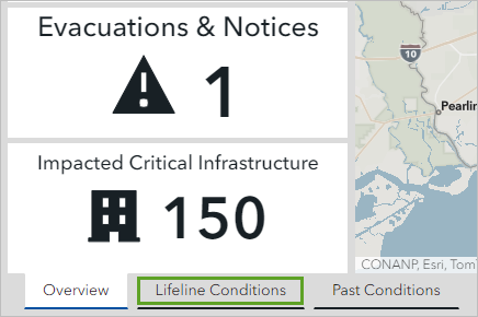 Lifeline Conditions tab