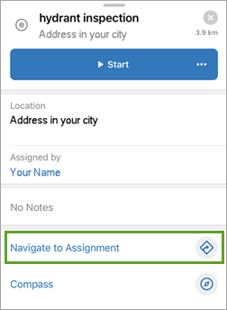 Navigate to Assignment on iPhone