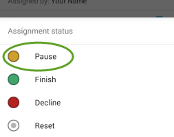 Pause on Android phone