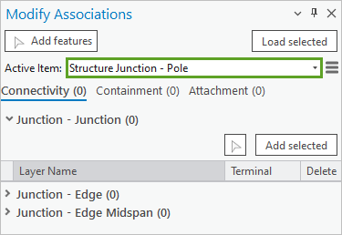 Active Item set to pole feature