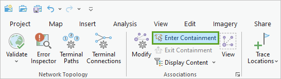 Enter Container button