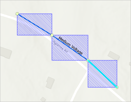 Line segments and dirty areas