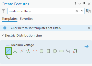 Line tool for the Medium Voltage template