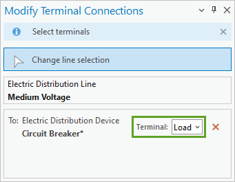 Terminal set to Load