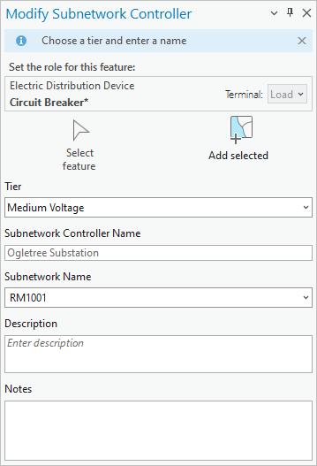 Modify Subnetwork Controller properties