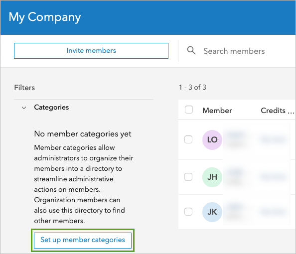 Set up member categories if none yet exist