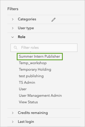 Filter on role Summer Intern Publisher