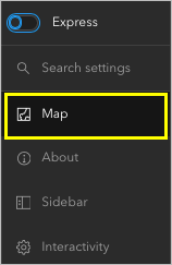 Map display settings