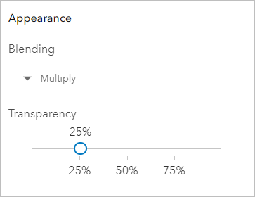 Transparency slider set to 25%