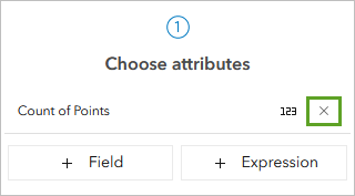 Remove existing attribute under Choose attributes in the Styles pane.