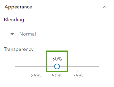 Transparency set to 50%.