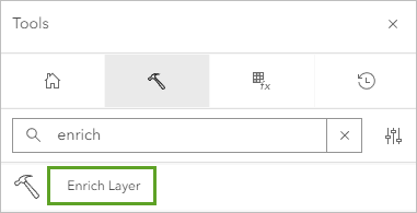 Enrich Layer tool