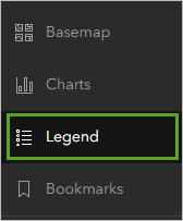 Legend on the Contents toolbar