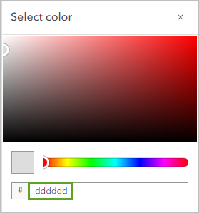 Change the color code.