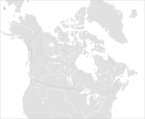 Basemap showing Canada