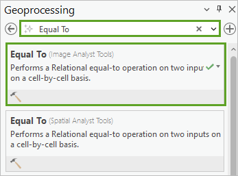 Equal To tool search