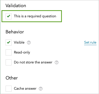 Set validation to require the question be answered.