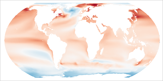 Map with red-blue color scheme