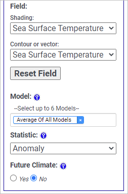 Select data parameters