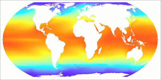 Comparison of past and future ocean temperatures