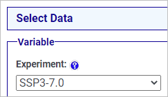 Experiment set to SSP3-7.0