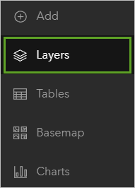 Layers on the Contents toolbar