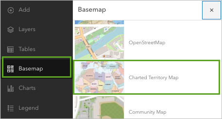 Charted Territory Map basemap