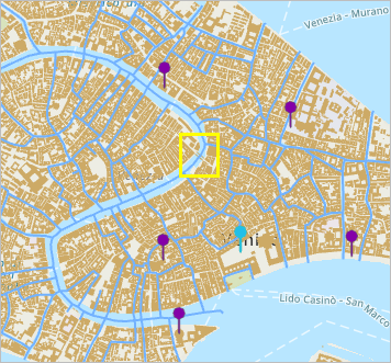 Rialto Bridge location